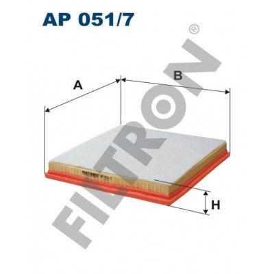 Filtro de Aire Filtron AP051/7 Chevrolet Europe (GM) Cruze, Orlando, Opel Astra J (Astra IV), Zafira III, Vauxhall Astra-J