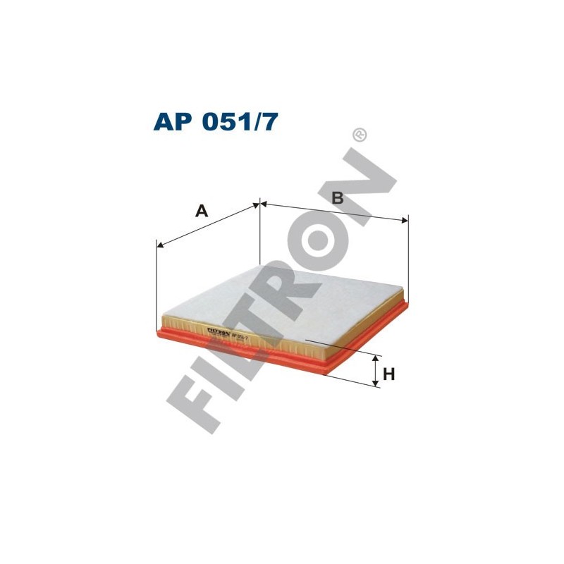 Filtro de Aire Filtron AP051/7 Chevrolet Europe (GM) Cruze, Orlando, Opel Astra J (Astra IV), Zafira III, Vauxhall Astra-J