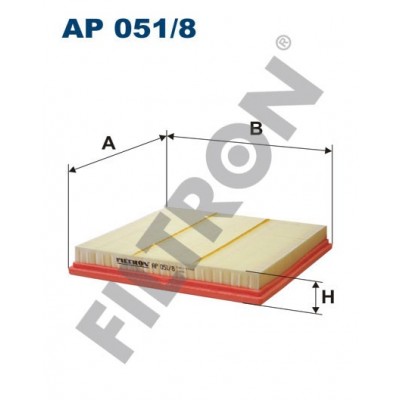 Filtro de Aire Filtron AP051/8 Chevrolet Europe (GM) Cruze, Orlando, Opel Astra J (Astra IV), Vauxhall Astra-J