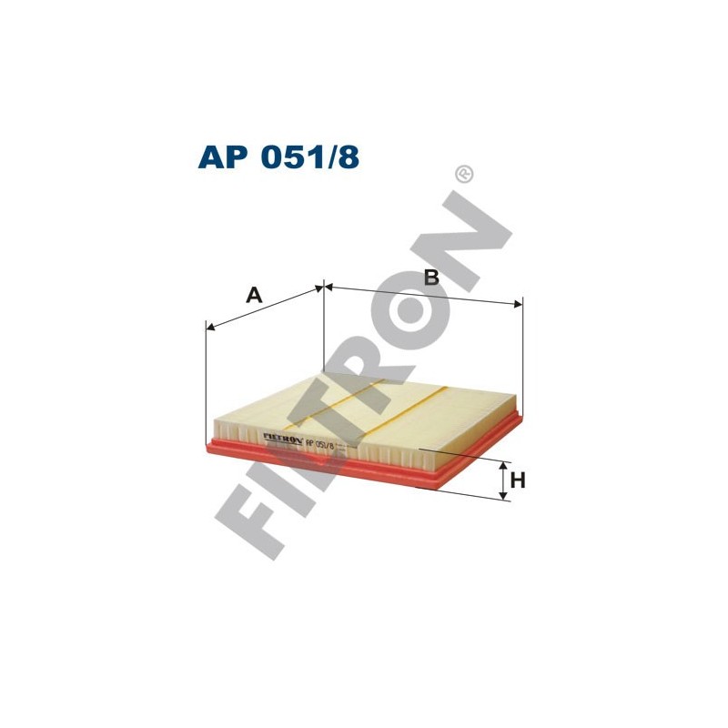 Filtro de Aire Filtron AP051/8 Chevrolet Europe (GM) Cruze, Orlando, Opel Astra J (Astra IV), Vauxhall Astra-J