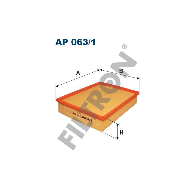 Filtro de Aire Filtron AP063/1 Audi A4 (B5/8D), A6 (4B/C5)/(4BH), Cabriolet, BMW Serie 5 (E34/E39), Serie 7 (E32/E38)