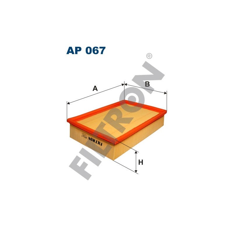 Filtro de Aire Filtron AP067 Ford Escort V (90-92), Escort VI (92-95), Escort VII (95-00), Orion