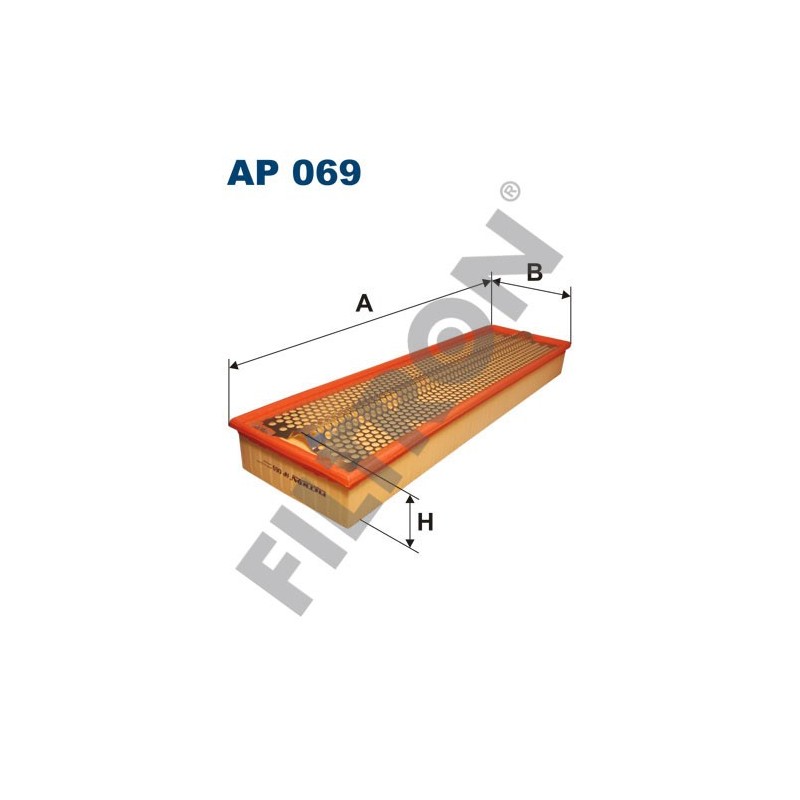 Filtro de Aire Filtron AP069 Evobus (Mercedes Bus/Setra) Medio, O 611, O 614, O 810-815, Mercedes 11T, 5T, 6T, 7T, 8T, 9T