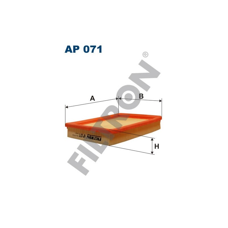 Filtro de Aire Filtron AP071 Opel Combo A, Corsa B, Tigra I, Vauxhall Combo A, Corsa MK1, Tigra I