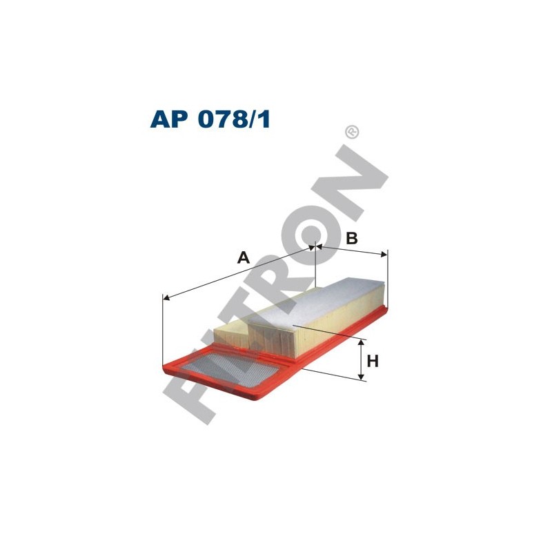 Filtro de Aire Filtron AP078/1 Alfa Romeo Mito, Fiat 500 II (New 500), 500L, Doblo II, Fiorino II, Panda II, Panda II