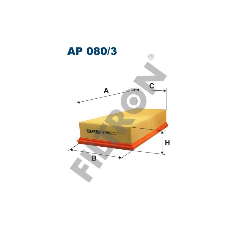 Filtro de Aire Filtron AP080/3 Citroën Xsara, Peugeot 306