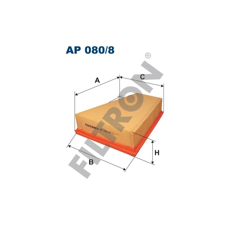 Filtro de Aire Filtron AP080/8 Citroën Berlingo I, Xsara, Peugeot 306, Partner I