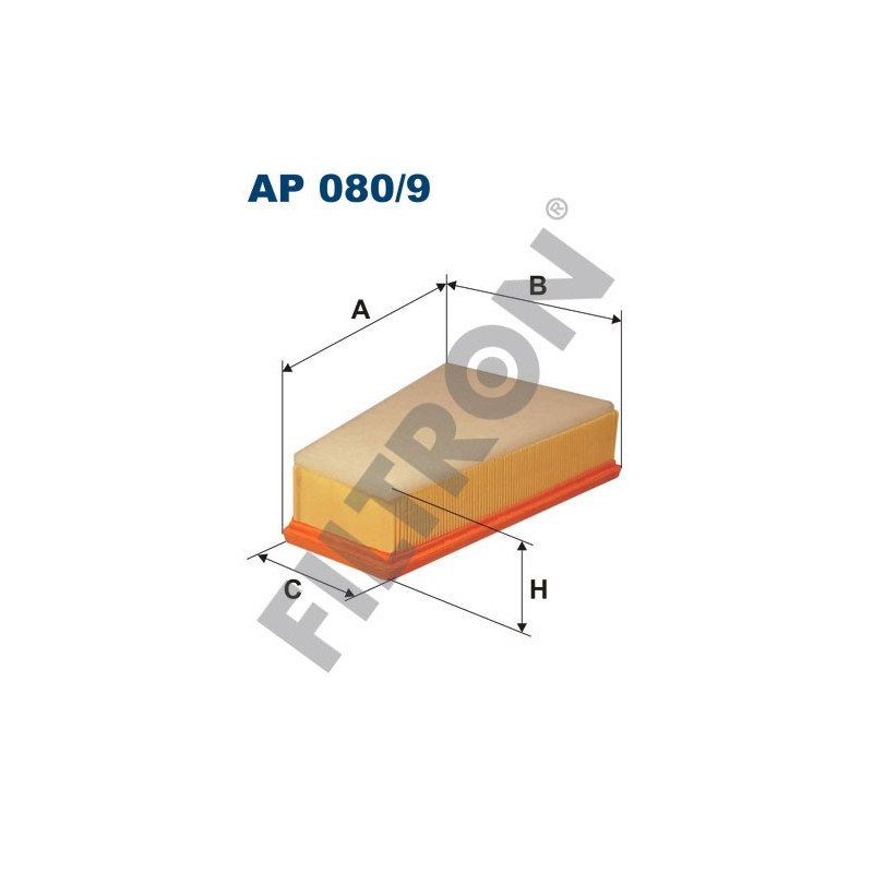 Filtro de Aire Filtron AP080/9 Citroën Berlingo I, Xsara, Peugeot 306, Partner I