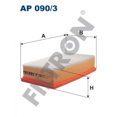 Filtro de Aire Filtron AP090/3 Citroën C5, C5 II, Jumpy II, Fiat Scudo II, Mini Cooper II, Mini One II, Peugeot 407+407 Coupe