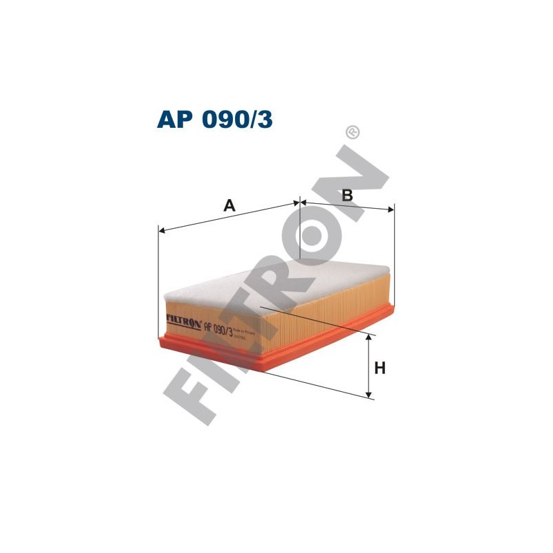 Filtro de Aire Filtron AP090/3 Citroën C5, C5 II, Jumpy II, Fiat Scudo II, Mini Cooper II, Mini One II, Peugeot 407+407 Coupe
