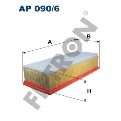 Filtro de Aire Filtron AP090/6 Citroën C8, Jumpy II, Fiat Scudo II, Ulysse II, Lancia Phedra, Peugeot 807, Expert II