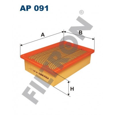 Filtro de Aire Filtron AP091 Alfa Romeo 145, 146, 155, Fiat Brava, Bravo, Marea, Marengo