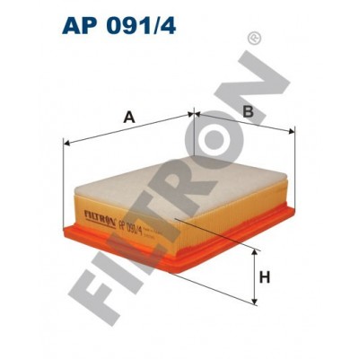 Filtro de Aire Filtron AP091/4 Alfa Romeo 145, 146, Fiat Brava, Bravo, Marea