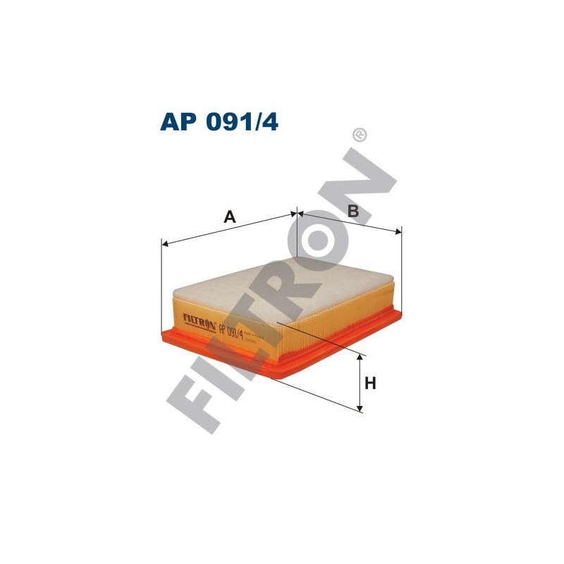 Filtro de Aire Filtron AP091/4 Alfa Romeo 145, 146, Fiat Brava, Bravo, Marea