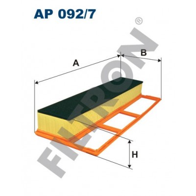 Filtro de Aire Filtron AP092/7 Alfa Romeo Mito, Fiat 500 II (New 500), Albea, Doblo I, Doblo II, Fiorino II, Idea, Linea