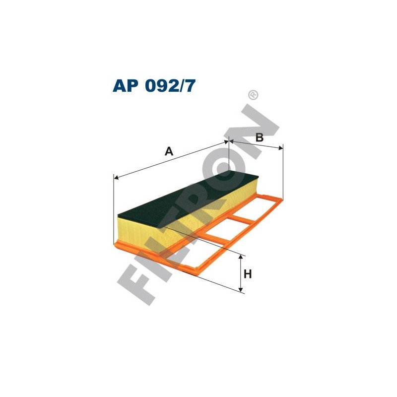 Filtro de Aire Filtron AP092/7 Alfa Romeo Mito, Fiat 500 II (New 500), Albea, Doblo I, Doblo II, Fiorino II, Idea, Linea