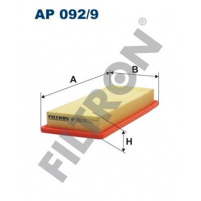 Filtro de Aire Filtron AP092/9 Citroën Nemo, Fiat Fiorino II, Qubo, Peugeot Bipper