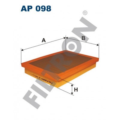 Filtro de Aire Filtron AP098 Fiat Fiorino, Innocenti Elba, Mille