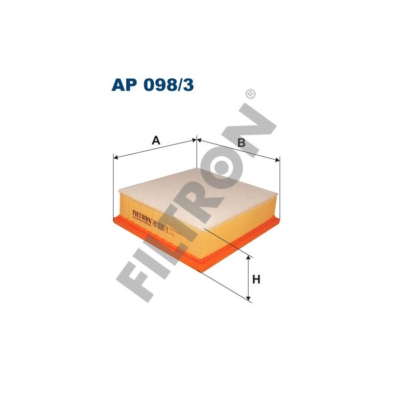 Filtro de Aire Filtron AP098/3 Alfa Romeo Mito, Fiat Doblo II, Linea, Punto III (Grande Punto)/Evo