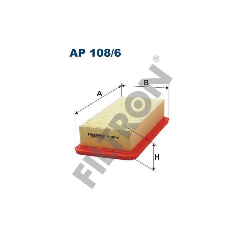 Filtro de Aire Filtron AP108/6 Hyundai Accent III, Kia Rio II