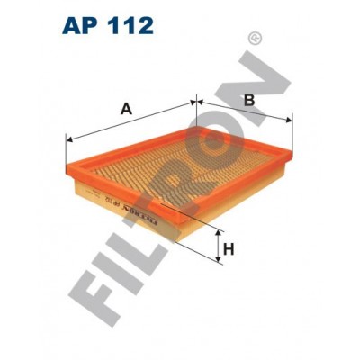 Filtro de Aire Filtron AP112 Ford Probe, Mazda 121, 323C/F/P/S (BA), 626 (87-92) (GD/GV), 626 (91-98) (GE)