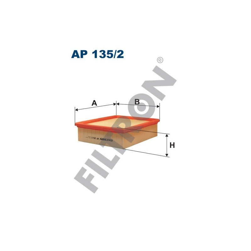 Filtro de Aire Filtron AP135/2 Renault Clio II, Espace IV (02-), Laguna II, Vel Satis