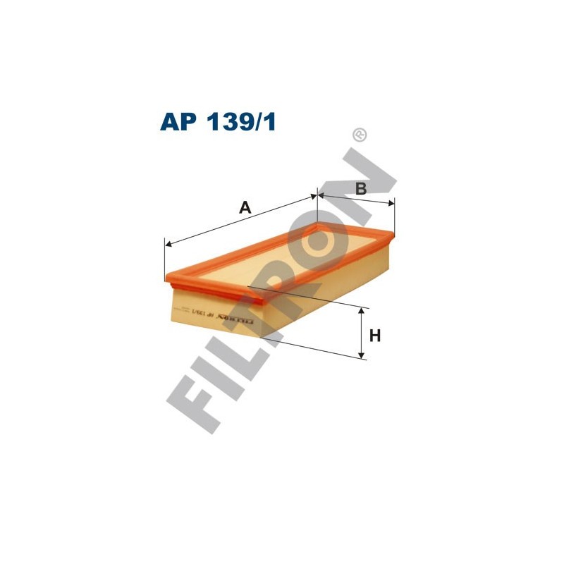 Filtro de Aire Filtron AP139/1 Seat Cordoba II, Ibiza III, Inca, Volkswagen Caddy II, Polo III