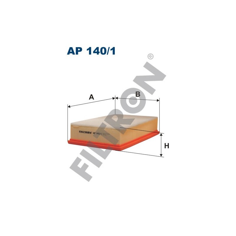 Filtro de Aire Filtron AP140/1 Seat Cordoba, Ibiza II, Inca, Toledo, Skoda Felicia, Pick-Up, Volkswagen Caddy II