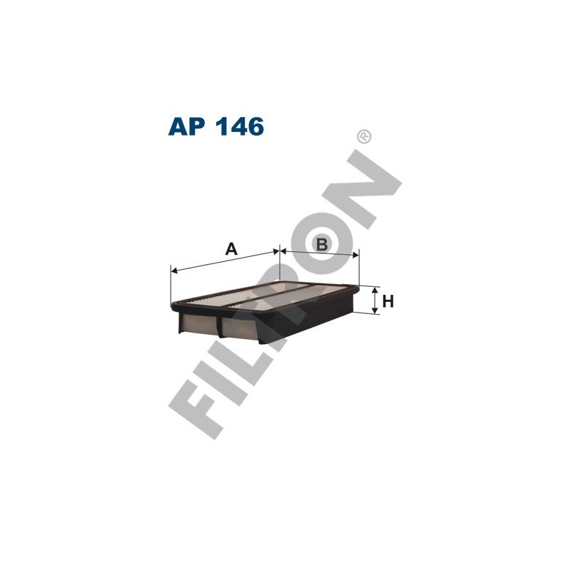 Filtro de Aire Filtron AP146 Toyota Camry FF, Carina E/FF, Celica, Corolla IV (79-83), Corolla V (83-88), Corolla VI (87-93)