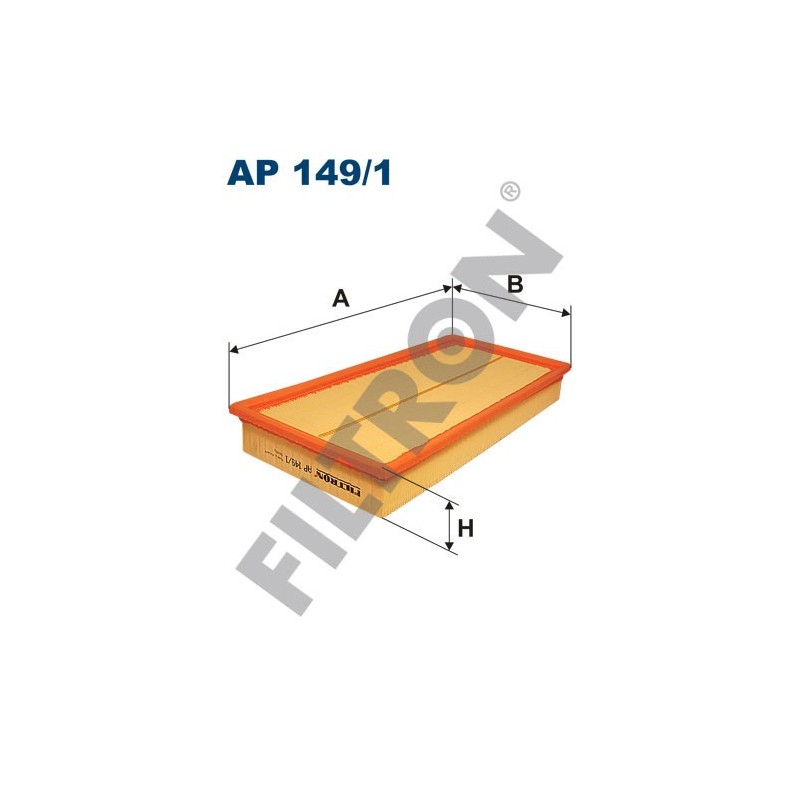 Filtro de Aire Filtron AP149/1 Audi A3 (8L1), TT (8N), Seat Leon I, Toledo II, Skoda Octavia, Volkswagen Bora, Golf IV