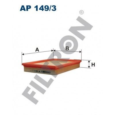 Filtro de Aire Filtron AP149/3 Seat Cordoba III, Ibiza III, Ibiza IV, Leon I, Toledo II, Skoda Fabia, Octavia II
