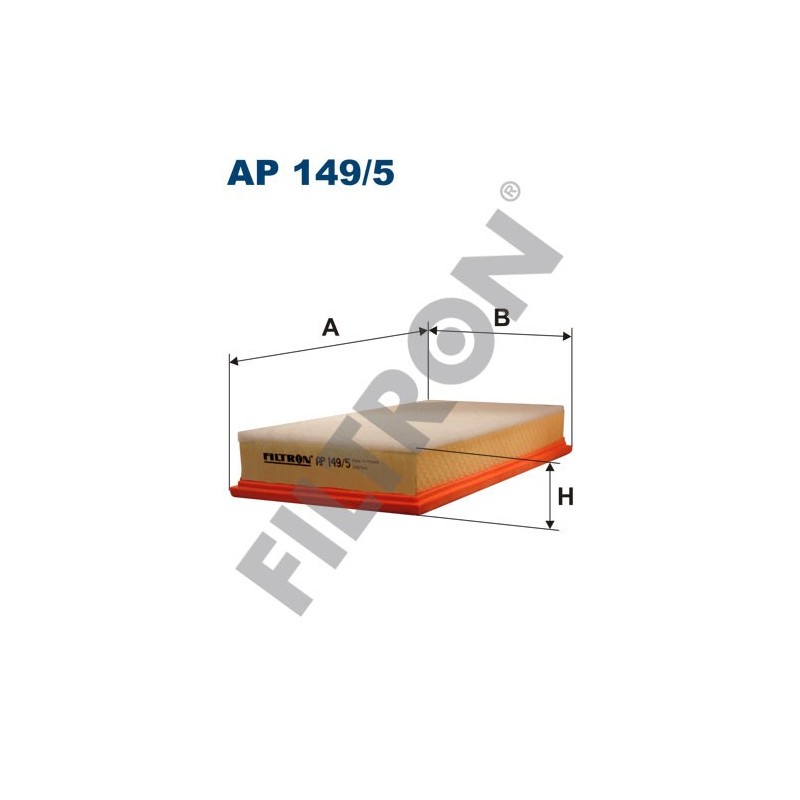 Filtro de Aire Filtron AP149/5 Audi A3 (8L1), TT (8N), Seat Leon I, Toledo II, Skoda Octavia, Volkswagen Bora, Golf IV