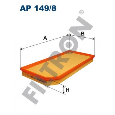 Filtro de Aire Filtron AP149/8 Audi A3 II (8P1/8PA), TT II (8J), Seat Altea, Leon II, Toledo III, Skoda Octavia II