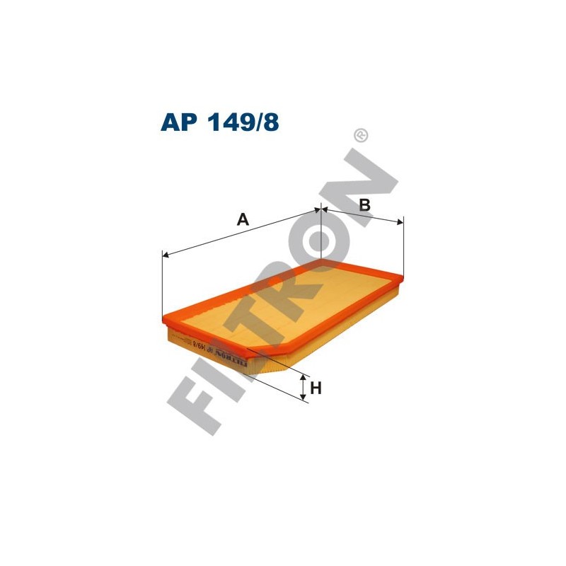 Filtro de Aire Filtron AP149/8 Audi A3 II (8P1/8PA), TT II (8J), Seat Altea, Leon II, Toledo III, Skoda Octavia II