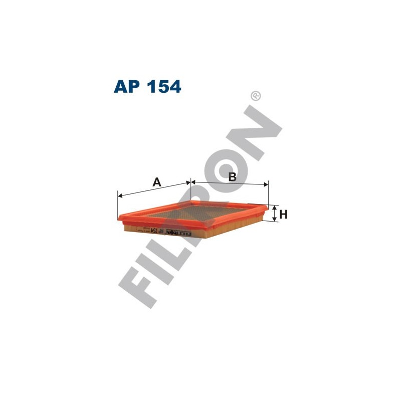 Filtro de Aire Filtron AP154 Honda Civic V, Civic VI, Infiniti FX, Nissan 100 NX, 200 SX, ZX, Almera (N15), Juke, Primera