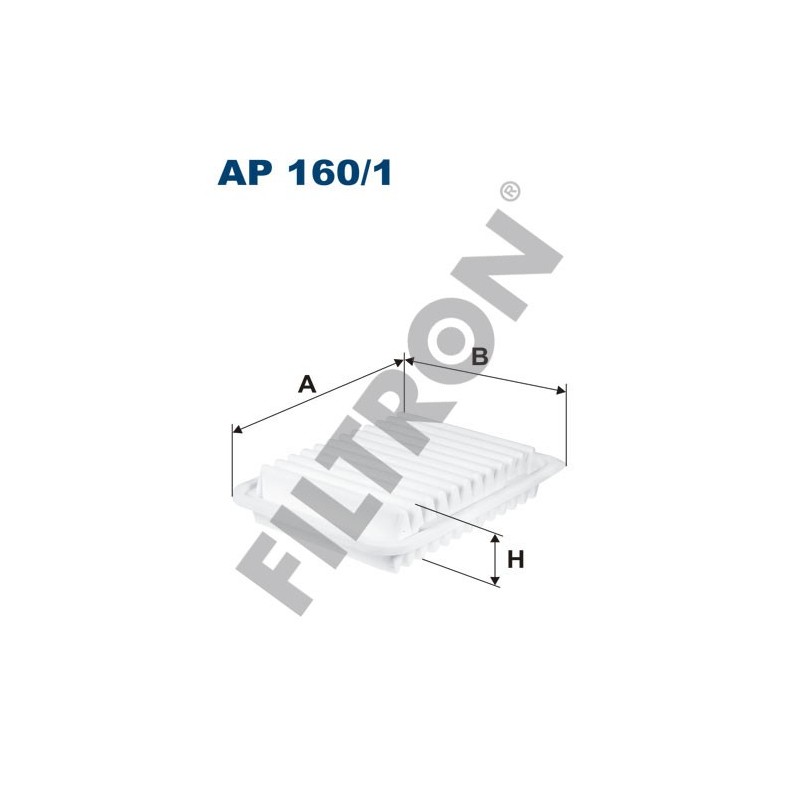 Filtro de Aire Filtron AP160/1 Toyota Auris, Auris II, Avensis III, Corolla X (07-), Rav 4 III, Rav 4 IV, Verso, Yaris II