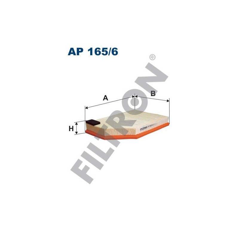 Filtro de Aire Filtron AP165/6 Volvo S60 II/V60, S80 II, V70, V70 II, XC60, XC70, XC70 II