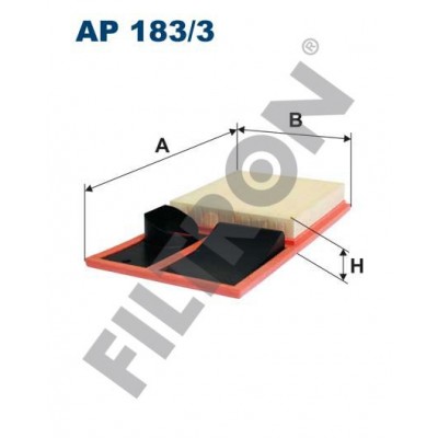 Filtro de Aire Filtron AP183/3 Seat Altea, Cordoba III, Ibiza IV, Ibiza V, Leon II, Skoda Fabia, Fabia II, Octavia II, Praktik