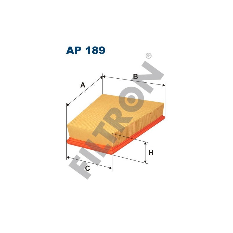 Filtro de Aire Filtron AP189 Seat Ibiza IV, Ibiza V, Skoda Fabia, Fabia II, Praktik, Roomster, Volkswagen Fox, Polo IV, Polo V