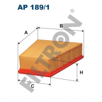 Filtro de Aire Filtron AP189/1 Seat Cordoba III, Ibiza IV, Ibiza V, Skoda Fabia, Fabia II, Praktik, Roomster, Volkswagen Fox