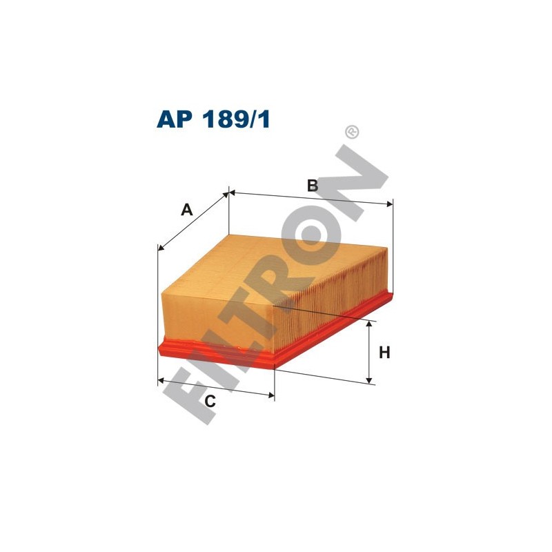 Filtro de Aire Filtron AP189/1 Seat Cordoba III, Ibiza IV, Ibiza V, Skoda Fabia, Fabia II, Praktik, Roomster, Volkswagen Fox