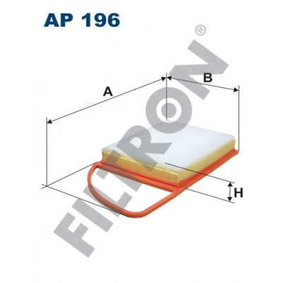 Filtro de Aire Filtron AP196 Citroën Berlingo III, C3 II, C3 Picasso, C4, C4 II, C4 Picasso, C5 II, DS3, DS4, Peugeot 206+, 207