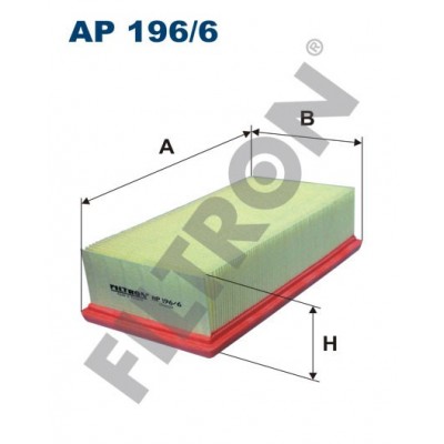 Filtro de Aire Filtron AP196/6 Peugeot 208, 2008, 301, 308 II, Citroen C-Elysee, C3II, DS3