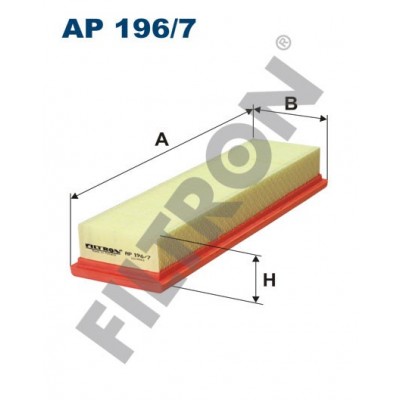 Filtro de Aire Filtron AP196/7 Citroen C3 II 1.1i, 1.4i, Peugeot 207 1.4i (sil. TU3AE5)