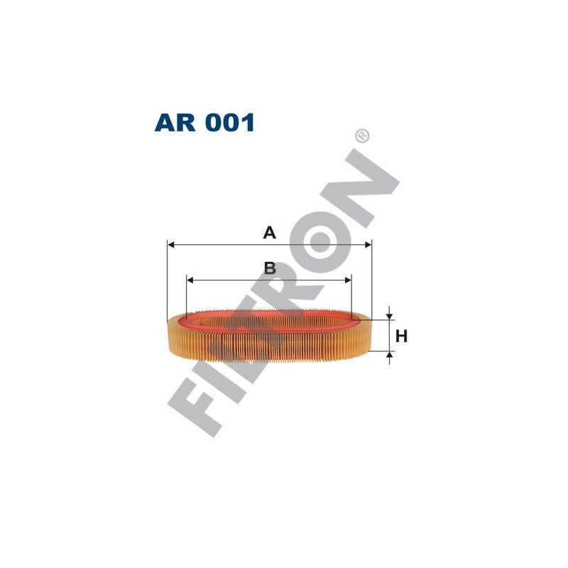 Filtro de Aire Filtron AR001 Audi 80, Volkswagen Derby, Golf I, Jetta, Passat (32/33), Passat (32B), Polo I (75-81)