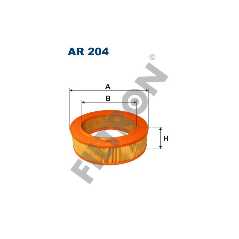 Filtro de Aire Filtron AR204 Evobus (Mercedes Bus/Setra) O 309, Mercedes 2T, 3T, 4T, 200, 220, 240, 300