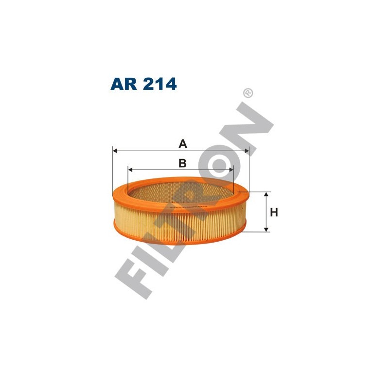 Filtro de Aire Filtron AR214 Fiat, FSD Nysa, FSO Fiat 125P, Polonez, Lada 2101, 2102, 2103, 2104, 2105, 2106, 2107, 2110, 2111