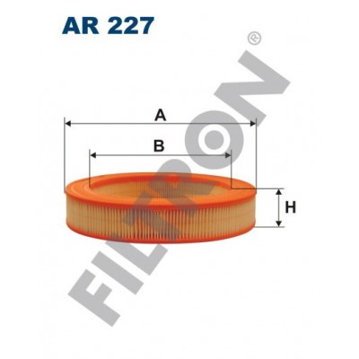 Filtro de Aire Filtron AR227 Honda Accord I (79-83), Mitsubishi Colt I, Lancer F II, Lancer I, Lancer III