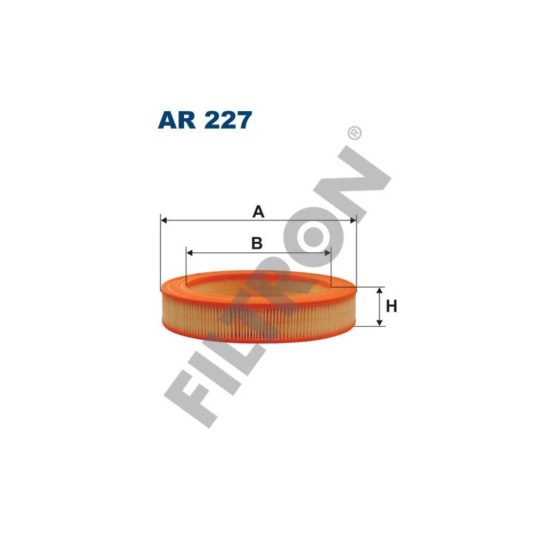 Filtro de Aire Filtron AR227 Honda Accord I (79-83), Mitsubishi Colt I, Lancer F II, Lancer I, Lancer III