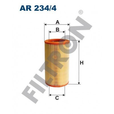 Filtro de Aire Filtron AR234/4 Chrysler Delta, Fiat Bravo II (New Bravo), Lancia Delta III